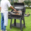 image:imageVEVOR Wood Pellet Grill Smoker 8 in 1 BBQ Grills for Outdoor Cooking 456 Square Inches Cook Area Electric Grill and Smoker with Digital Controller Meat Probe 500F Max Temperature Black730 sqinPID