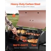 image:imageVEVOR Wood Pellet Grill Smoker 8 in 1 BBQ Grills for Outdoor Cooking 456 Square Inches Cook Area Electric Grill and Smoker with Digital Controller Meat Probe 500F Max Temperature Black456 sqinDigital