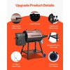 image:imageVEVOR Wood Pellet Grill Smoker 8 in 1 BBQ Grills for Outdoor Cooking 456 Square Inches Cook Area Electric Grill and Smoker with Digital Controller Meat Probe 500F Max Temperature Black456 sqinDigital