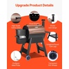 image:imageVEVOR Wood Pellet Grill Smoker 8 in 1 BBQ Grills for Outdoor Cooking 456 Square Inches Cook Area Electric Grill and Smoker with Digital Controller Meat Probe 500F Max Temperature Black575 sqinLCD