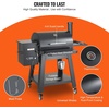 image:imageVEVOR Wood Pellet Grill Smoker 8 in 1 BBQ Grills for Outdoor Cooking 456 Square Inches Cook Area Electric Grill and Smoker with Digital Controller Meat Probe 500F Max Temperature Black730 sqinPID