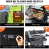 image:imageVEVOR Wood Pellet Grill Smoker 8 in 1 BBQ Grills for Outdoor Cooking 456 Square Inches Cook Area Electric Grill and Smoker with Digital Controller Meat Probe 500F Max Temperature Black730 sqinPID