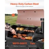 image:imageVEVOR Wood Pellet Grill Smoker 8 in 1 BBQ Grills for Outdoor Cooking 456 Square Inches Cook Area Electric Grill and Smoker with Digital Controller Meat Probe 500F Max Temperature Black575 sqinWiFi