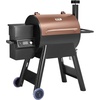 image:imageVEVOR Wood Pellet Grill Smoker 8 in 1 BBQ Grills for Outdoor Cooking 456 Square Inches Cook Area Electric Grill and Smoker with Digital Controller Meat Probe 500F Max Temperature Black575 sqinWiFi