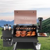 image:imageVEVOR Wood Pellet Grill Smoker 8 in 1 BBQ Grills for Outdoor Cooking 456 Square Inches Cook Area Electric Grill and Smoker with Digital Controller Meat Probe 500F Max Temperature Black575 sqinLCD