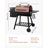 image:imageVEVOR Wood Pellet Grill Smoker 8 in 1 BBQ Grills for Outdoor Cooking 456 Square Inches Cook Area Electric Grill and Smoker with Digital Controller Meat Probe 500F Max Temperature Black456 sqinDigital