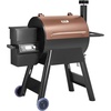 image:imageVEVOR Wood Pellet Grill Smoker 8 in 1 BBQ Grills for Outdoor Cooking 456 Square Inches Cook Area Electric Grill and Smoker with Digital Controller Meat Probe 500F Max Temperature Black575 sqinLCD