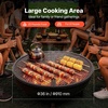 image:imageVEVOR XMarks Fire Pit Grill Grate Round Cooking Grate Heavy Duty Steel Campfire BBQ Grill Grid with Handle and Support X Wire Portable Camping Cookware for Outside Party amp Gathering 30 Inch Black36 inch Round Foldable
