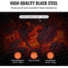 image:imageVEVOR XMarks Fire Pit Grill Grate Round Cooking Grate Heavy Duty Steel Campfire BBQ Grill Grid with Handle and Support X Wire Portable Camping Cookware for Outside Party amp Gathering 30 Inch Black36 inch Round