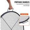 image:imageVEVOR XMarks Fire Pit Grill Grate Round Cooking Grate Heavy Duty Steel Campfire BBQ Grill Grid with Handle and Support X Wire Portable Camping Cookware for Outside Party amp Gathering 30 Inch Black36 inch Round