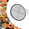image:imageVEVOR XMarks Fire Pit Grill Grate Round Cooking Grate Heavy Duty Steel Campfire BBQ Grill Grid with Handle and Support X Wire Portable Camping Cookware for Outside Party amp Gathering 30 Inch Black30 x 30 x 1 inch Round NonFoldable