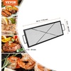image:imageVEVOR XMarks Fire Pit Grill Grate Round Cooking Grate Heavy Duty Steel Campfire BBQ Grill Grid with Handle and Support X Wire Portable Camping Cookware for Outside Party amp Gathering 30 Inch Black44 x 15 x 1 inch Rectangle NonFoldable