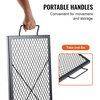 image:imageVEVOR XMarks Fire Pit Grill Grate Round Cooking Grate Heavy Duty Steel Campfire BBQ Grill Grid with Handle and Support X Wire Portable Camping Cookware for Outside Party amp Gathering 30 Inch Black32 x 15 x 1 inch Rectangle NonFoldable