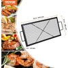 image:imageVEVOR XMarks Fire Pit Grill Grate Round Cooking Grate Heavy Duty Steel Campfire BBQ Grill Grid with Handle and Support X Wire Portable Camping Cookware for Outside Party amp Gathering 30 Inch Black32 x 15 x 1 inch Rectangle NonFoldable