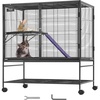 image:imageVEVOR 39 Rolling Metal Ferret Cage Large 2Tier Cage Small Animal Cage with Ramps amp Tray Easy to Set up for Pet Mice Hamster Guinea Pig Chinchilla Squirrel Hedgehogs Bunny