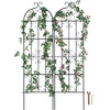 image:imageVEVOR 60 x 15 in Rustproof Metal Garden Flower Trellis Outdoor Climbing Rose amp Cucumber Support Decorative Tall Clematis Trellis for Courtyards amp Lawns71Hx 20W