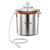 image:imageVEVOR 9 Gallon Vacuum Chamber Stainless Steel Vacuum Degassing Chamber with Tempered Glass Lid Hose Air Filter for Resin Casting Stabilizing Wood Degassing Silicone Epoxies Essential Oils90 Gallon Glass Lid