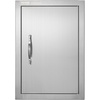 image:imageVEVOR BBQ Access Door 17W x 24H Inch Single Outdoor Kitchen Stainless Steel Flush Mount Wall Vertical with Handle for BBQ Island Grilling Station Outside CabinetLeft  Right Hinged