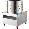 image:imageVEVOR Chicken Plucker Machine 256 in Drum 1200W amp 275RPM Electric Chicken Plucking Machine with 158 Soft Fingers amp Transport Wheels Stainless Steel Feather Remover for Processing 4 Chicks OnceSilver