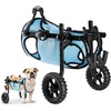 image:imageVEVOR Dog Wheelchair for Back Legs Lightweight 2 Wheels Pet Wheelchair Height Width amp Length Adjustable Dog Cart with ShockAbsorbing Wheels for Injured Disabled DogsMedium up to 22lbs