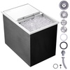 image:imageVEVOR Drop in Ice Chest 20 L x 16 W x 13 H Stainless Steel Ice Cooler Commercial Ice Bin with Hinged Cover 40 qt Outdoor Kitchen Ice Bar DrainPipe and Drain Plug Included for Cold Wine Beer27L x 18W x 21H Inch