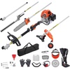 image:imageVEVOR Gas Hedge Trimmer 2 Cycle with Extension Pole 157inch 26cc Gas Powered Pole Hedge Trimmer with Dual Sided Dual Action Blade Great for Trimming Shrubs Bushes wEPA CE and EMC Certification52cc