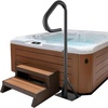 image:imageVEVOR Hot Tub Handrail 360 Rotatable Spa Side Handrail with 4863 Adjustable Height RustProof Aluminum Spa Hot Tub Hand Rail with SlideUnder Mount Base for Indoor amp Outdoor 600LBS Capacity57 Inch