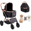 4 wheels  For Pets up to 66lbs