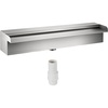 image:imageVEVOR Pool Fountain Stainless Steel Pool Waterfall Spillway with Pipe Connector Rectangular Garden Outdoor 11812in
