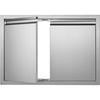 image:imageVEVOR Stainless Steel BBQ Access Door  30W x 21H Inch Double Vertical Wall Door for Outside Cabinet and Grilling StationNew Recessed Handle