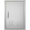image:imageVEVOR Stainless Steel BBQ Access Door  30W x 21H Inch Double Vertical Wall Door for Outside Cabinet and Grilling StationVents
