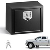 image:imageVEVOR Underbody Truck Tool Box 18 x 12 x 14 Inch Heavy Duty Steel Trailer Storage Box with Lock amp Keys Waterproof Trailer Storage Organizer Under Body Chest with THandle for Truck Van SUV Black181214
