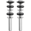 image:imageVEVOR Universal Toilet Seat Bolts Kit 2PCS Metal Heavy Duty Toilet Tank Bolts Stainless Steel Toilet Seat Screws Replacement Kit with Long Downlock Nuts Rubber Washers Gaskets Toilet Repair ScrewFor Toilet TankSeat