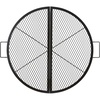 image:imageVEVOR XMarks Fire Pit Grill Grate Round Cooking Grate Heavy Duty Steel Campfire BBQ Grill Grid with Handle and Support X Wire Portable Camping Cookware for Outside Party amp Gathering 30 Inch Black36 inch Round Foldable