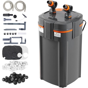 image:imageVEVOR 343GPH Canister Filter 4Stage External Aquarium Filter with Timed Light Powerful Pump Water Circulation Cleaning with Media for Large Fish Tanks amp Aquariums Up to 125 Gallons for Freshwater238GPHUV