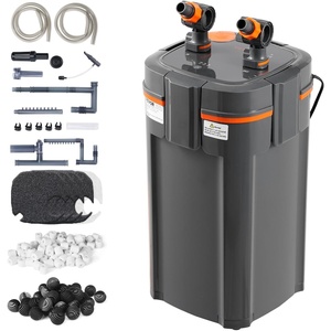 image:imageVEVOR 343GPH Canister Filter 4Stage External Aquarium Filter with Timed Light Powerful Pump Water Circulation Cleaning with Media for Large Fish Tanks amp Aquariums Up to 125 Gallons for Freshwater396GPHUV