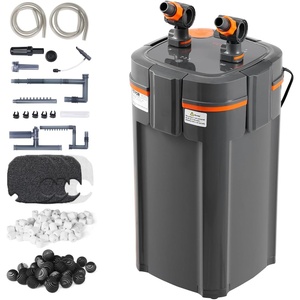 image:imageVEVOR 343GPH Canister Filter 4Stage External Aquarium Filter with Timed Light Powerful Pump Water Circulation Cleaning with Media for Large Fish Tanks amp Aquariums Up to 125 Gallons for Freshwater317GPHUV