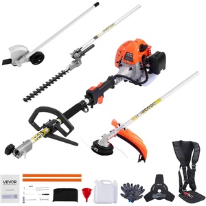 image:imageVEVOR Gas Hedge Trimmer 2 Cycle with Extension Pole 157inch 26cc Gas Powered Pole Hedge Trimmer with Dual Sided Dual Action Blade Great for Trimming Shrubs Bushes wEPA CE and EMC Certification26cc