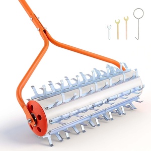 image:imageVEVOR Lake Weed Roller 141 ft Stainless Steel Lake amp Pond Weed Removal Tool Muck Razer Aquatic amp Sludge Tiller Rid Roots and Muck Buildup 6 Preassembled Stainless Steel Blades 4 Aluminum Handles12ft