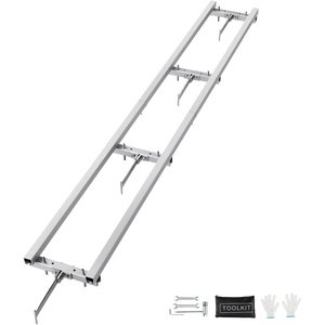 image:imageVEVOR Rail Mill Guide System 9 ft 4 Crossbar Kits Aluminum Adjustable Saw Milling Rails System Work with Chainsaw Mills for Builders and Woodworkers9 ft