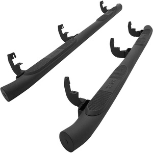 image:imageVEVOR Running Boards 3 Inches Side Steps Compatible with 20152025 Chevy ColoradoGMC Canyon Crew Cab Black Carbon Steel Nerf Bars 550 lbs Load Capacity NonSlip Surface with Rustproof Coating1525 ColoradoCanyon Crew Cab