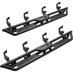 image:imageVEVOR Running Boards 4 Inches Side Steps Compatible with 20242025 Toyota Tacoma Double Cab Black Carbon Steel Nerf Bars 550 lbs Load Capacity Wide NonSlip Hollow Surface with Rustproof Coating1925 Silverado 1500 Crew Cab
