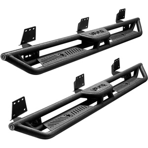 image:imageVEVOR Running Boards 4 Inches Side Steps Compatible with 20242025 Toyota Tacoma Double Cab Black Carbon Steel Nerf Bars 550 lbs Load Capacity Wide NonSlip Hollow Surface with Rustproof Coating1925 Ram 1500 Crew Cab