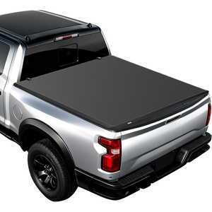 image:imageVEVOR Soft TriFold Truck Bed Tonneau Cover Compatible with 20092025 Dodge Ram 1500 Incl Classic amp New 57 ft 674 in Bed Fleetside Without Rambox Split Tailgate and Track System Waterproof64ft