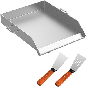 image:imageVEVOR Stainless Steel Griddle 36x22 inch Universal Flat Top Rectangular Plate Gas Grill Griddle for BBQ Grill Teppanyaki Portable Family Cookware with Handle for Camping Tailgating Party32 x 17 x 31