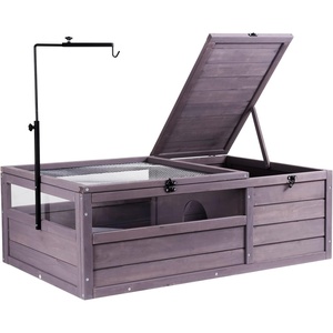 image:imageVEVOR Tortoise Habitat Cedar Wooden Tortoise House Indoor amp Outdoor Tortoise Enclosure with Light Stand Reptile Enclosure Small Animal Cage with Stand Legs for Gecko Lizard SnakeA Tortoise Habitat