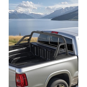 image:imageVEVOR Truck Bed Roll Bar Universal Adjustable Sport Bar with Luggage Rack for FullSize Pickup 19972024 Ford F150 Carbon Steel Construction with LED Brake Light RustResistant CoatingFits Full Size  MidSize Truck