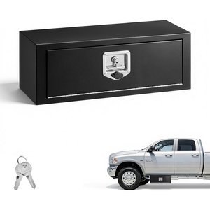 image:imageVEVOR Underbody Truck Tool Box 18 x 12 x 14 Inch Heavy Duty Steel Trailer Storage Box with Lock amp Keys Waterproof Trailer Storage Organizer Under Body Chest with THandle for Truck Van SUV Black271010