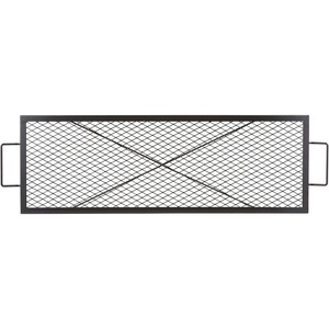image:imageVEVOR XMarks Fire Pit Grill Grate Round Cooking Grate Heavy Duty Steel Campfire BBQ Grill Grid with Handle and Support X Wire Portable Camping Cookware for Outside Party amp Gathering 30 Inch Black44 x 15 x 1 inch Rectangle NonFoldable