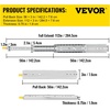 image:imageVEVOR 1 Pair Full Extension Drawer Slides 18 20 22 28 30 32 36 38 40 44 48 52 56 60 in 500 lbs Load Capacity Locking Drawer Slides Ball Bearing with Lock Side Mount Drawer Slide Rail56 inch
